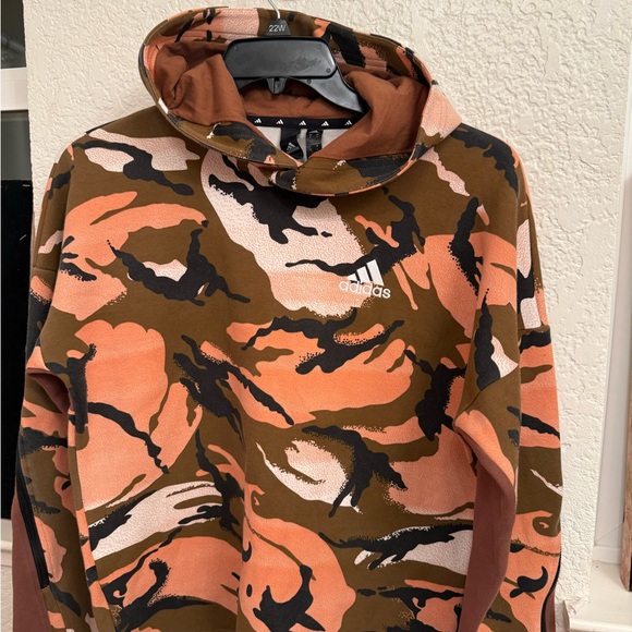 adidas Other - Adidas Men's Camouflage Sweater - Orange, Brown, and Black